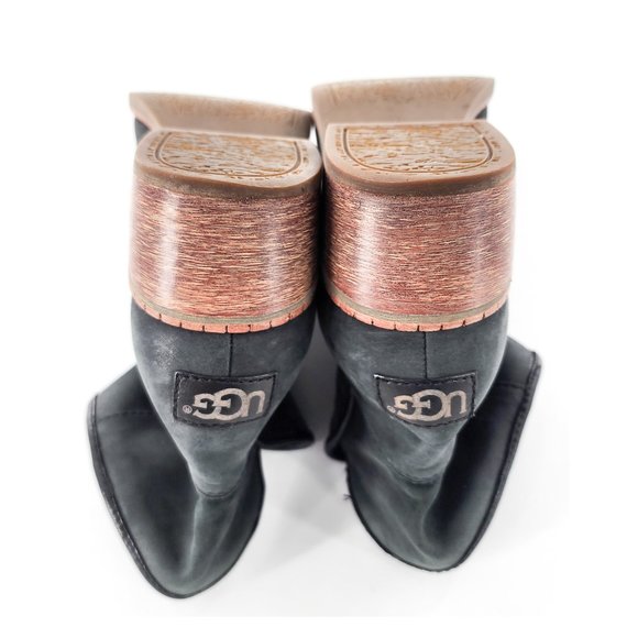 UGG Gray Ankle Boots Suede Minimalist Design - Picture 8 of 13